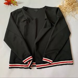 Torrid Black Open Front Stretchy Blazer Jacket